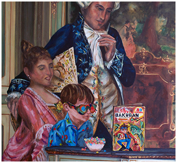 Entertaining, juxtapositioned portraits from photos by Jenae